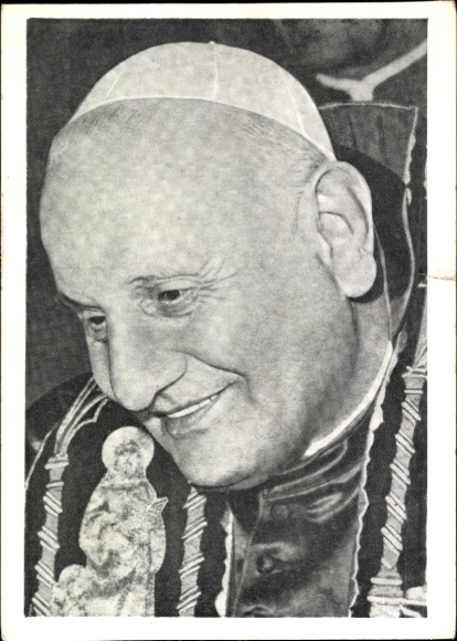 Postcard Pope John XXIII, portrait
