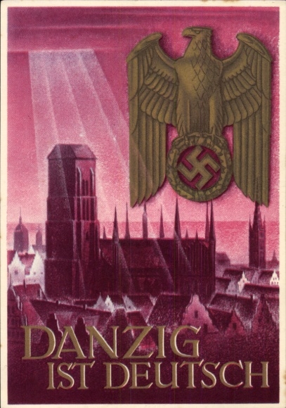 Postal stationery artist Postcard Klein, Gottfried, Danzig is German, WHW
