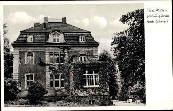 Postcard Windeck in the Rhein Sieg district, DRK home for convalescent mothers, Haus Schöneck