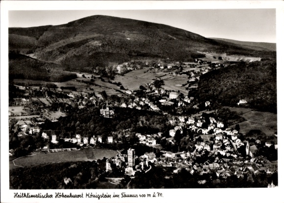 Postcard Königstein im Taunus, aerial photograph