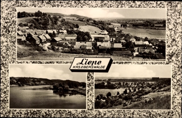 Postcard Liepe Brandenburg, general view, partial views
