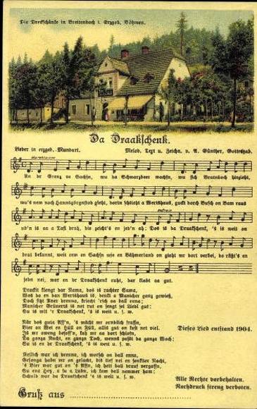 30 individual song cards, Anton Günther