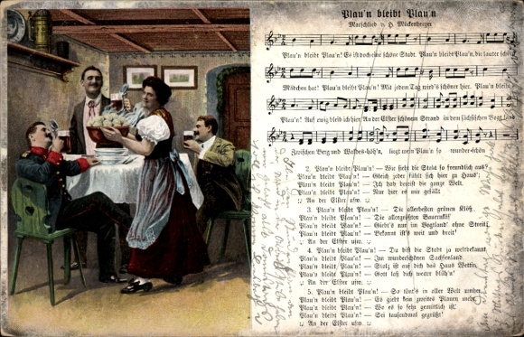 Song Postcard Mückenberger, Hilmar, Plauen in the Vogtland, Plau'n remains Plau'n