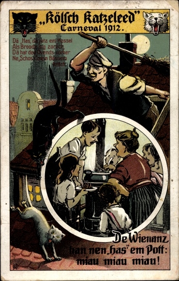 Artysta KP Kolonia nad Renem, Kölsch Katzenleed, Karnawał 1912, De Wienanz han nen has em Pott