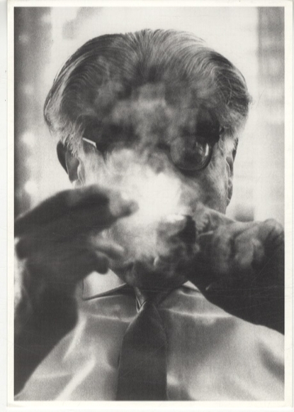 AK photo PC photographer Stefan Moses signed Moses portrait by Ernst Bloch, Tübingen 1963