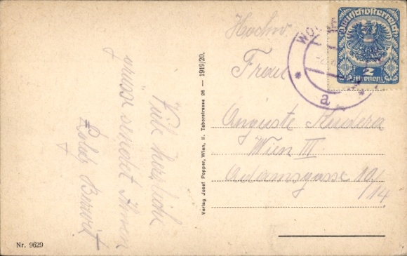 Postcard Wolkersdorf in the Weinviertel Lower Austria, castle, school, church square, train station
