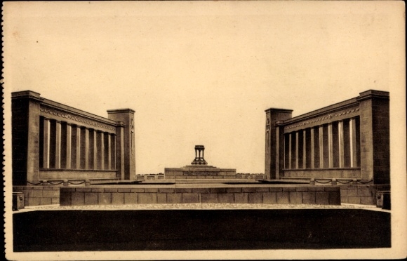 Ak Varennes Aisne, Monument de Pensylvanie, Monument, Architectuur, Thomas H. Atherton, Paul P. Cr