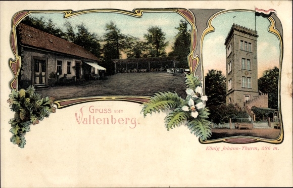 Passepartout PC Neukirch in der Lausitz, Valtenberg, king Johann tower