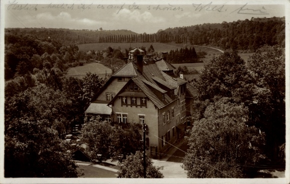 Postcard Dresden Lockwitz, Lockwitzgrund, Donaths fruit press, tavern