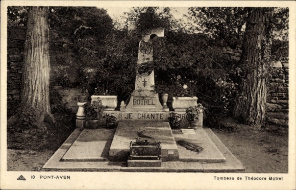PC Pont Aven Finistère, Tombeau de Theodore Botrel