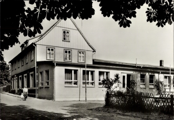Postcard Breitenstein Südharz, FDGB catering facility