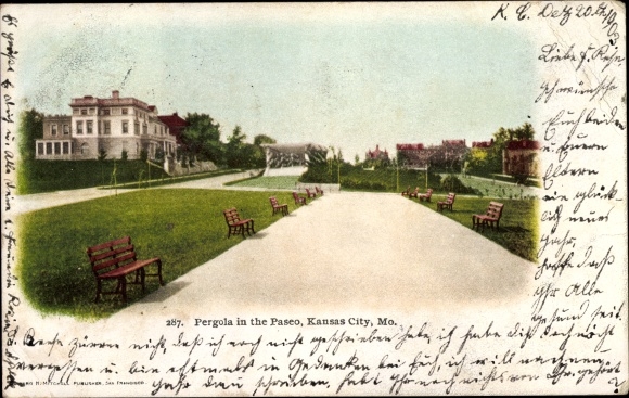 Ak Kansas City Missouri de V.S., Pergola in Paseo