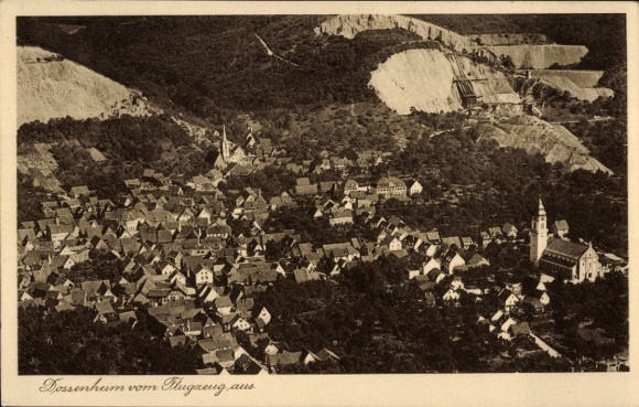 Postcard Dossenheim an der Bergstraße Baden