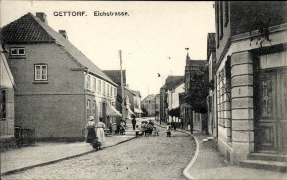 Postcard Gettorf in Schleswig-Holstein, Eichstraße