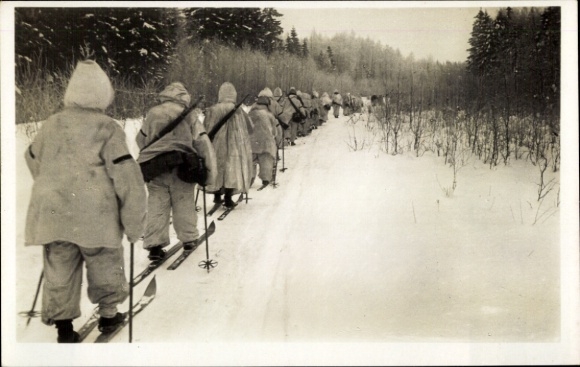 Picture PC German Wehrmacht, soldiers of the combat group Hardt, Kudrowa to Konetschki