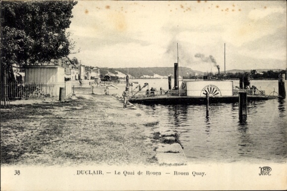 Ansichtkaart Duclair Seine-Maritime, Quai de Rouen