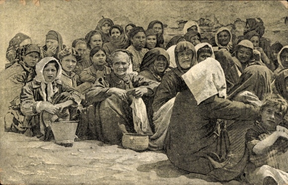 Picture Greek refugees from Asia Minor, World War I, group photo