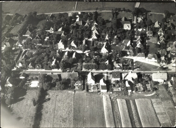 Foto Boldixum Wyk auf Föhr in Nordfriesland, Fliegeraufnahme
