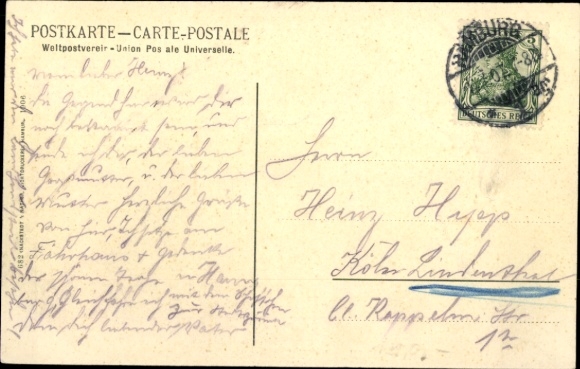 Postcard Hamburg Nord Winterhude, terminus of the Alster steamers