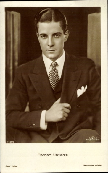 Ak Schauspieler Ramon Novarro, Portrait, Ross Verlag 5101 1