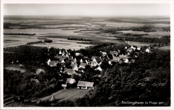 Ak Nellingsheim Neustetten in Württemberg, Fliegeraufnahme