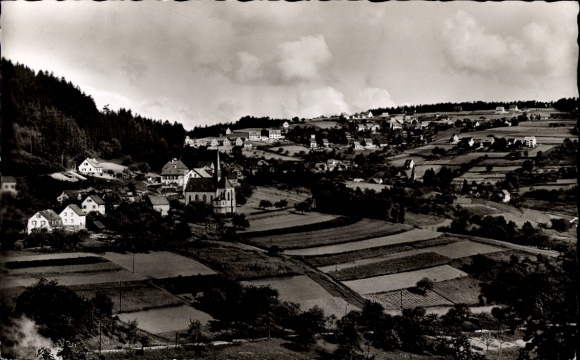 Ak Wilhelmsfeld Rhein Neckar Kreis, Gesamtansicht von Ort und Umgebung
