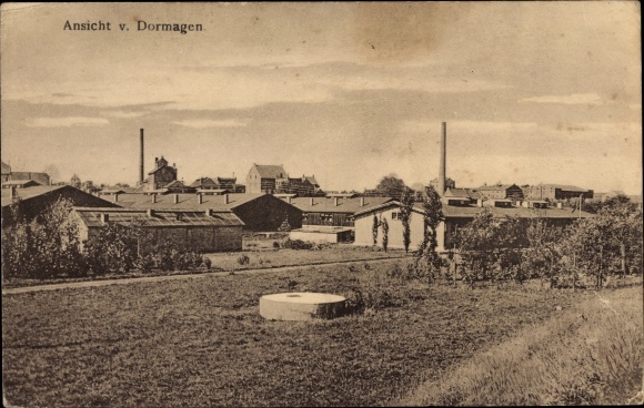Ak Dormagen am Niederrhein, Teilansicht der Ortschaft