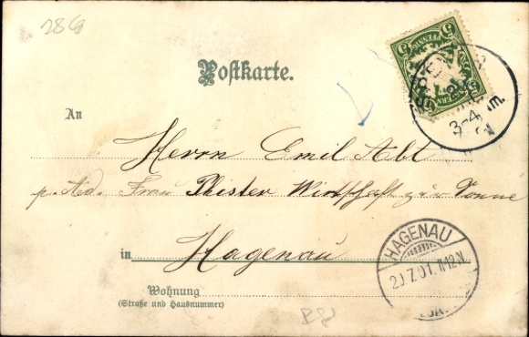 Artist Chromo-Litho Münch, C., Speyer am Rhein, Cathedral, Maximilianstrasse