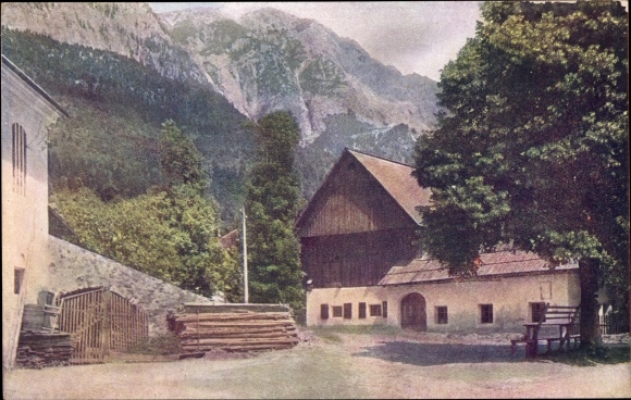 Postcard Nötsch am Dobratsch Carinthia, village motif
