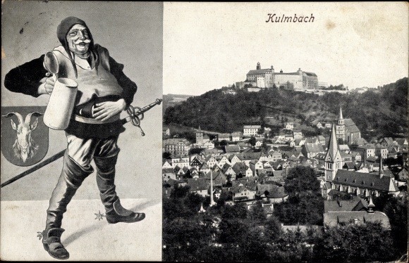 PC Kulmbach in Upper Franconia, general view, beer mug