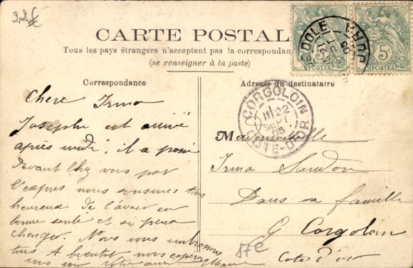 Ansichtkaart Parijs 17e eeuw, Boulevard Pereire, school Duvignau de Lanneau