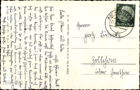 Postcard Aschersleben Anhalt, Gasthof zum Grüne Baum, Am Tie