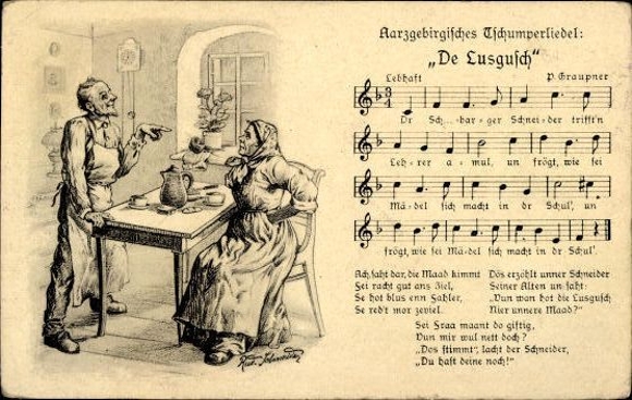 30 individual song cards, Anton Günther