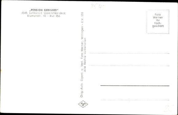 PC Usseln Willingen im Upland Waldeck, Pension Gerhard, Blumenstr. 10