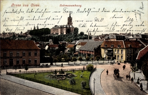 Ak Bad Cleve Kleve am Niederrhein, Schwanenburg