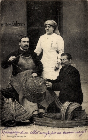 Postcard Nurse, Basket Maker, Craftsman