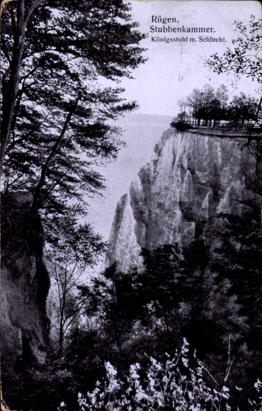 Ak Stubbenkammer Sassnitz auf Rügen, Rügens Stubbenkammer, Königsstuhl, Naturaufnahme, Klippen...