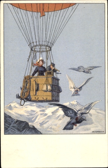 Ganzsachen Ak Internationale Luftschifffahrt Ausstellung Frankfurt am Main 1909, ILA, Ballon