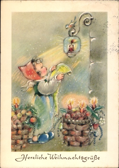 PC Merry Christmas, Angels, Fruit Baskets