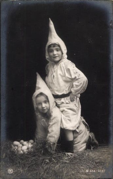 6 AK Kinder Ostereier