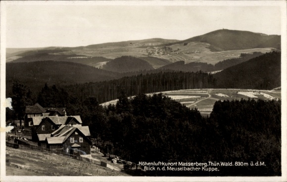 Ak Masserberg Thüringer Wald, Wohnhäuser, Meuselbacher Kuppe