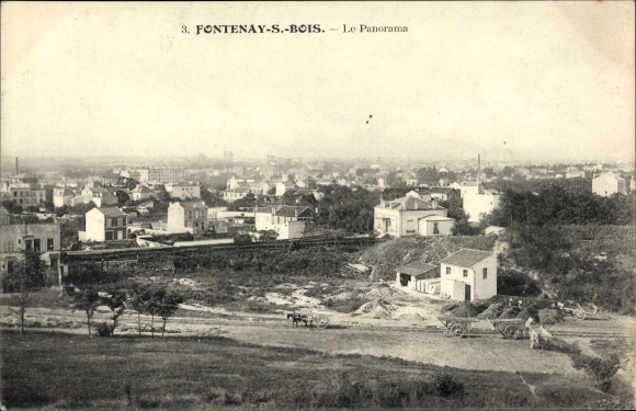 Postcard Fontenay sous Bois Hauts de Seine, Panorama