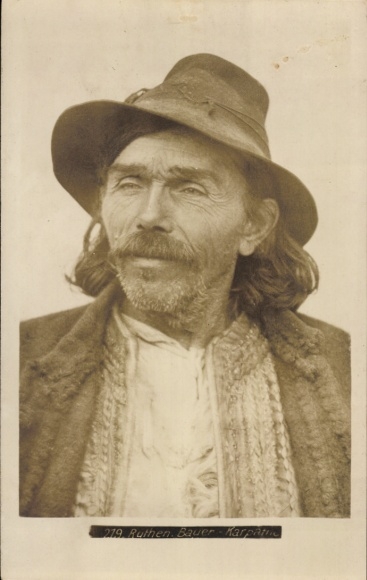 Photo Ruthenian farmer from the Carpathians, portrait