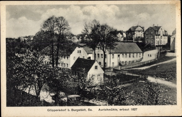 Postcard Göppersdorf Burgstädt in Saxony, Aurichmühle