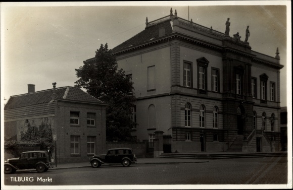 Ak Tilburg Noord-Brabant Nederland, Markt