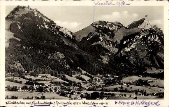 Fischbachau in Upper Bavaria, mountain landscape, Kenelah 1250m, Breitenstein 1575m, Wendelstein 1...