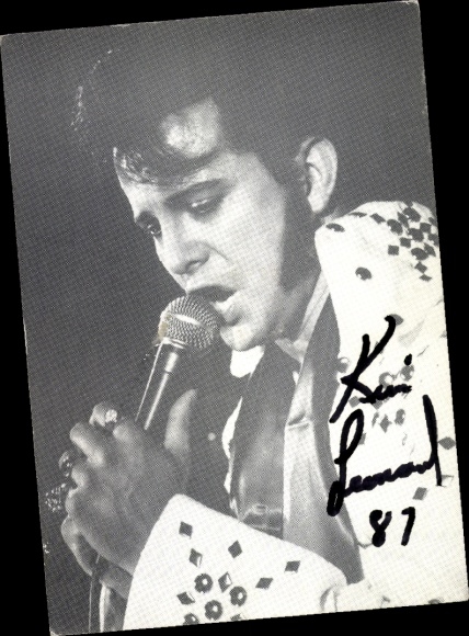 Photo singer Elvis Presley, autograph
