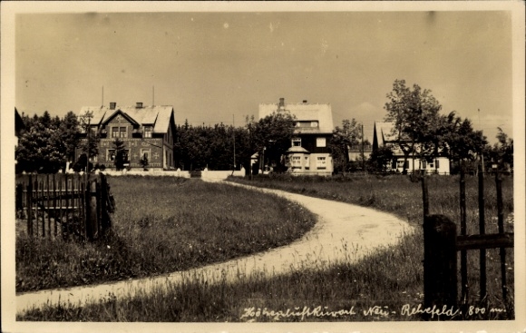 Photo Postcard Rehefeld Zaunhaus Altenberg in the Ore Mountains, house views, path