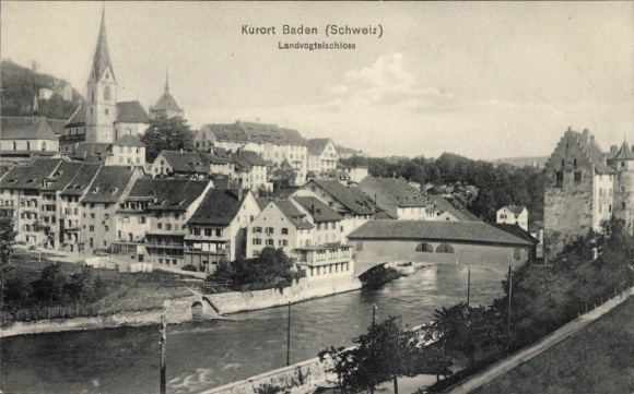Ak Baden Kanton Aargau Schweiz, Landvogteischloss