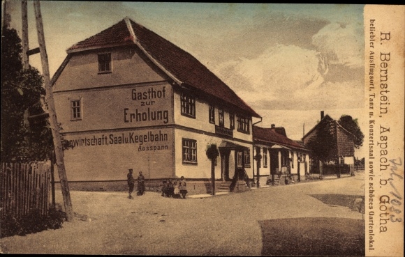 Ak Aspach in Thüringen, Gasthof zur Erholung